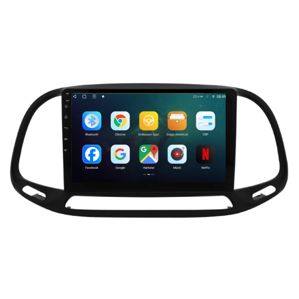 Fiat Doblo D4 Android Multimedya Sistemi 6 GB RAM / 128 GB Hafıza / 8 Çekirdek