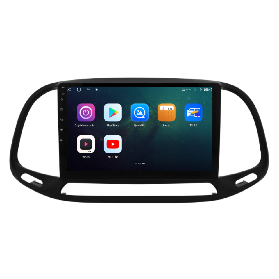 Fiat Doblo D4 Android Multimedya Sistemi 6 GB RAM / 128 GB Hafıza / 8 Çekirdek