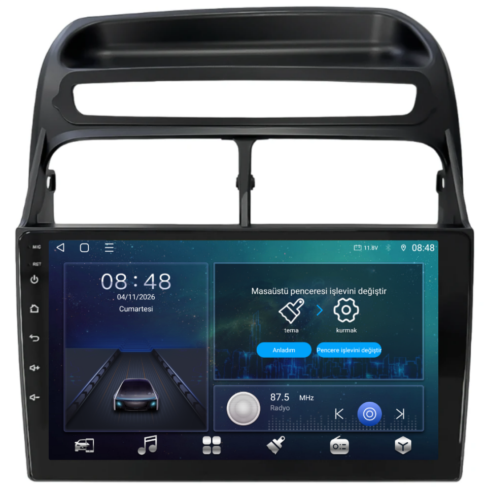 Fiat Linea Android Multimedya Sistemi 6 GB RAM / 128 GB Hafıza / 8 Çekirdek