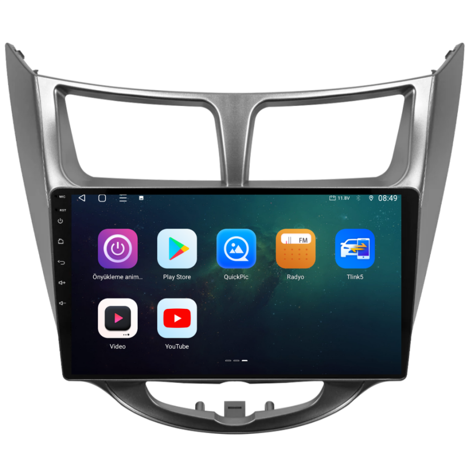Hyundai Accent Blue Android Multimedya Sistemi 2011-2017 6 GB RAM / 128 GB Hafıza / 8 Çekirdek