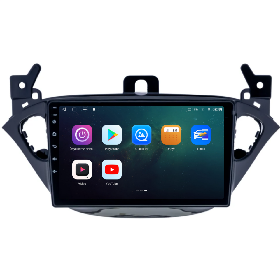 Opel Corsa E Android Multimedya Sistemi 2015-2019 Android  6 GB RAM / 128 GB Hafıza / 8 Çekirdek