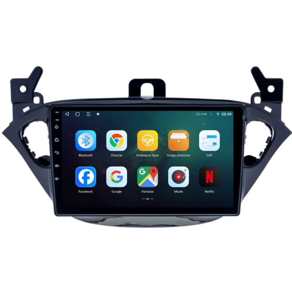 Opel Corsa E Android Multimedya Sistemi 2015-2019 Android  6 GB RAM / 128 GB Hafıza / 8 Çekirdek