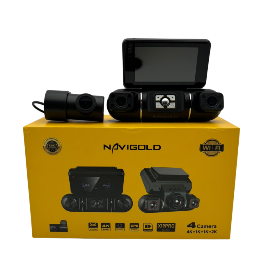 Navigold X19 PRO 4 Kameralı 4K Araç Kayıt Kamerası