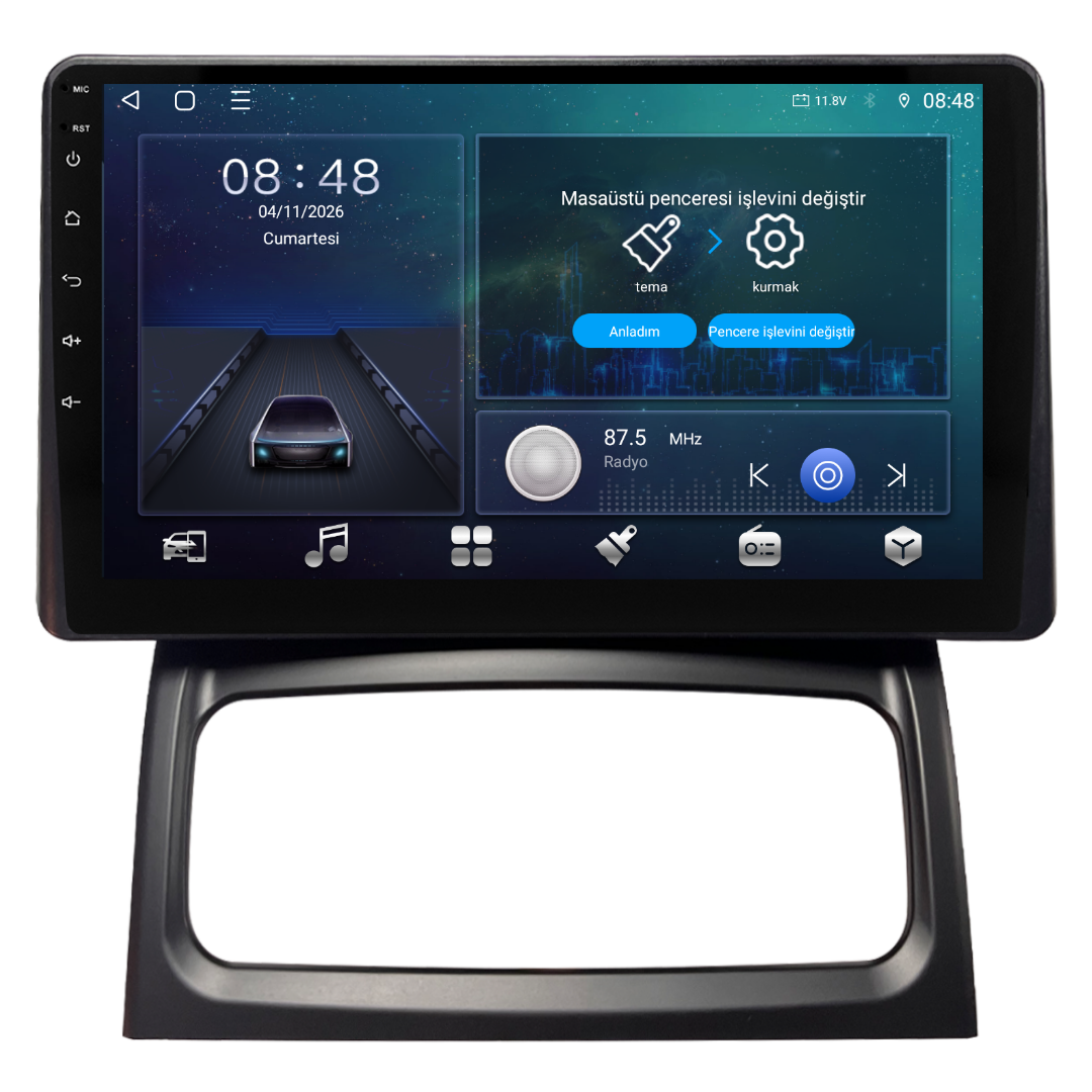 Renault Clio  Android Multimedya Sistemi 6 GB RAM / 128 GB Hafıza / 8 Çekirdek