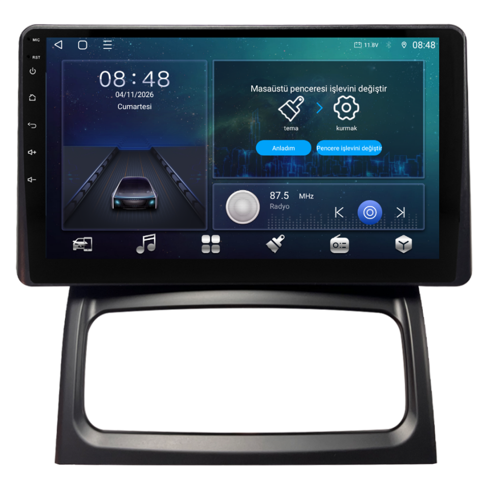 Renault Clio  Android Multimedya Sistemi 6 GB RAM / 128 GB Hafıza / 8 Çekirdek