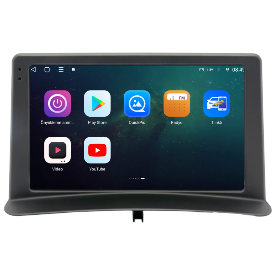 Renault Clio 3 Android Multimedya Sistemi 6 GB RAM / 128 GB Hafıza / 8 Çekirdek