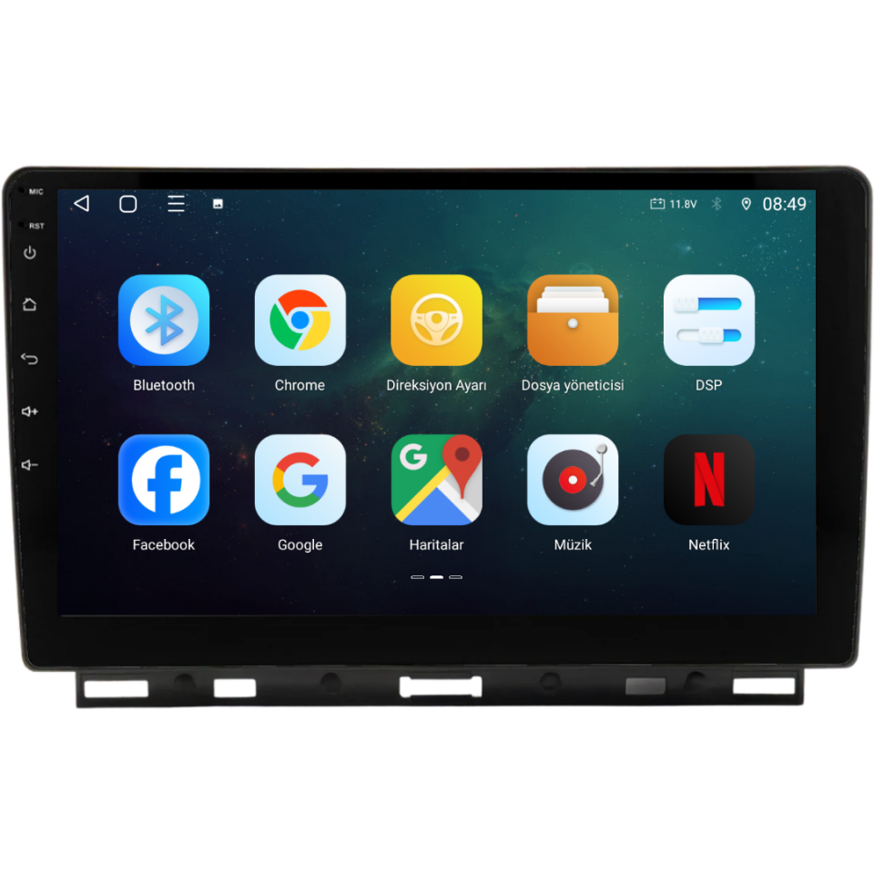 Renault Clio 5 Android Multimedya Sistemi 6 GB RAM / 128 GB Hafıza / 8 Çekirdek
