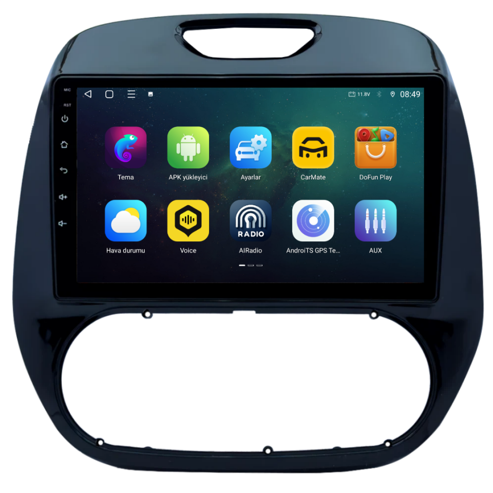 Renault Captur Android Multimedya Sistemi 6 GB RAM / 128 GB Hafıza / 8 Çekirdek