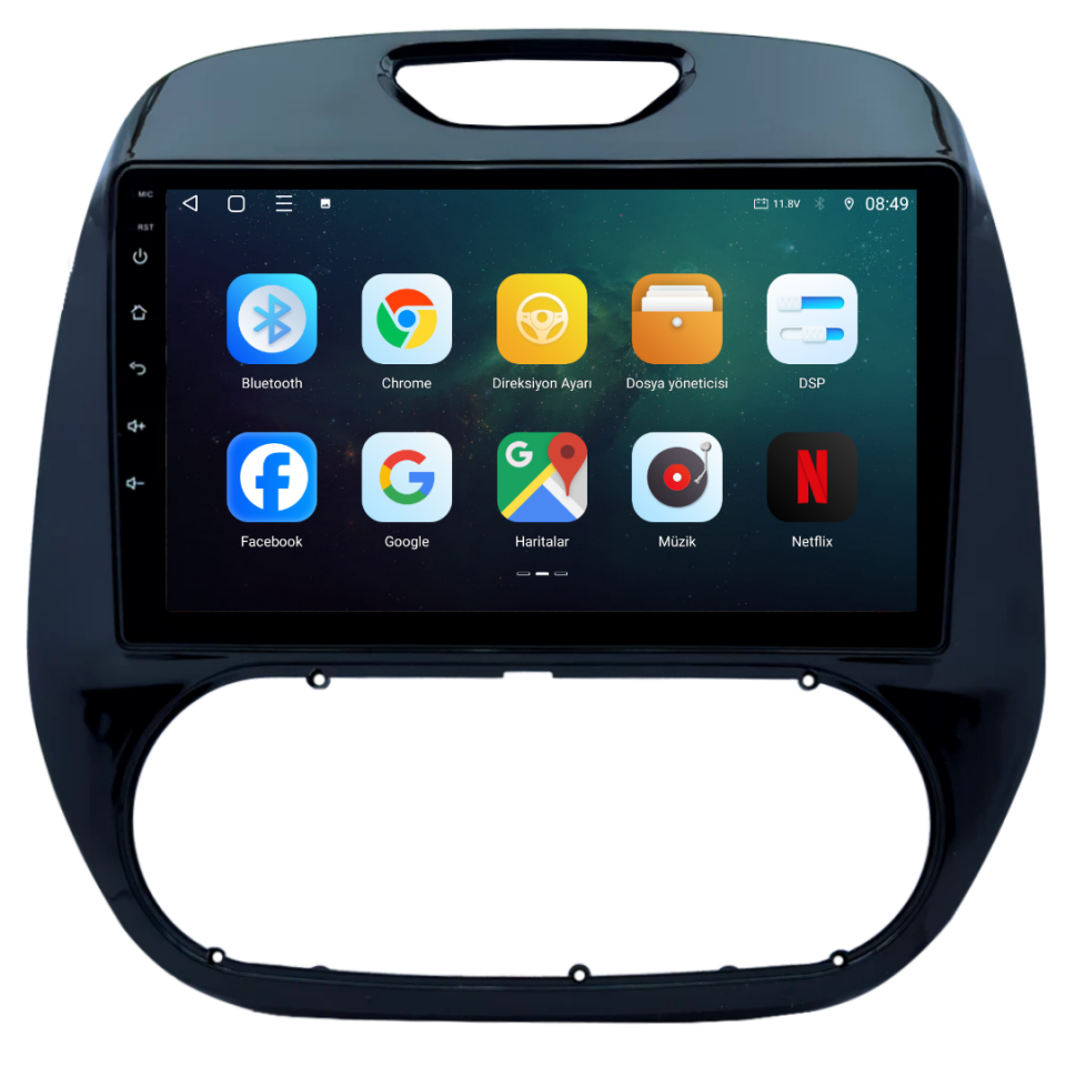 Renault Captur Android Multimedya Sistemi 6 GB RAM / 128 GB Hafıza / 8 Çekirdek
