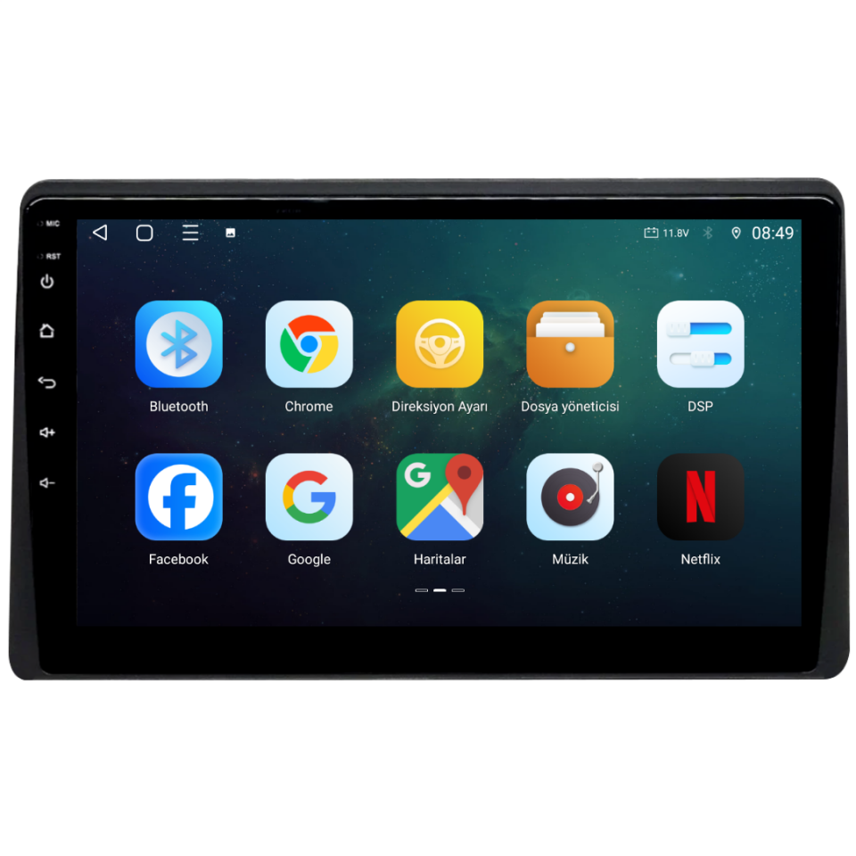 Renault Express Android Multimedya Sistemi 6 GB RAM / 128 GB Hafıza / 8 Çekirdek