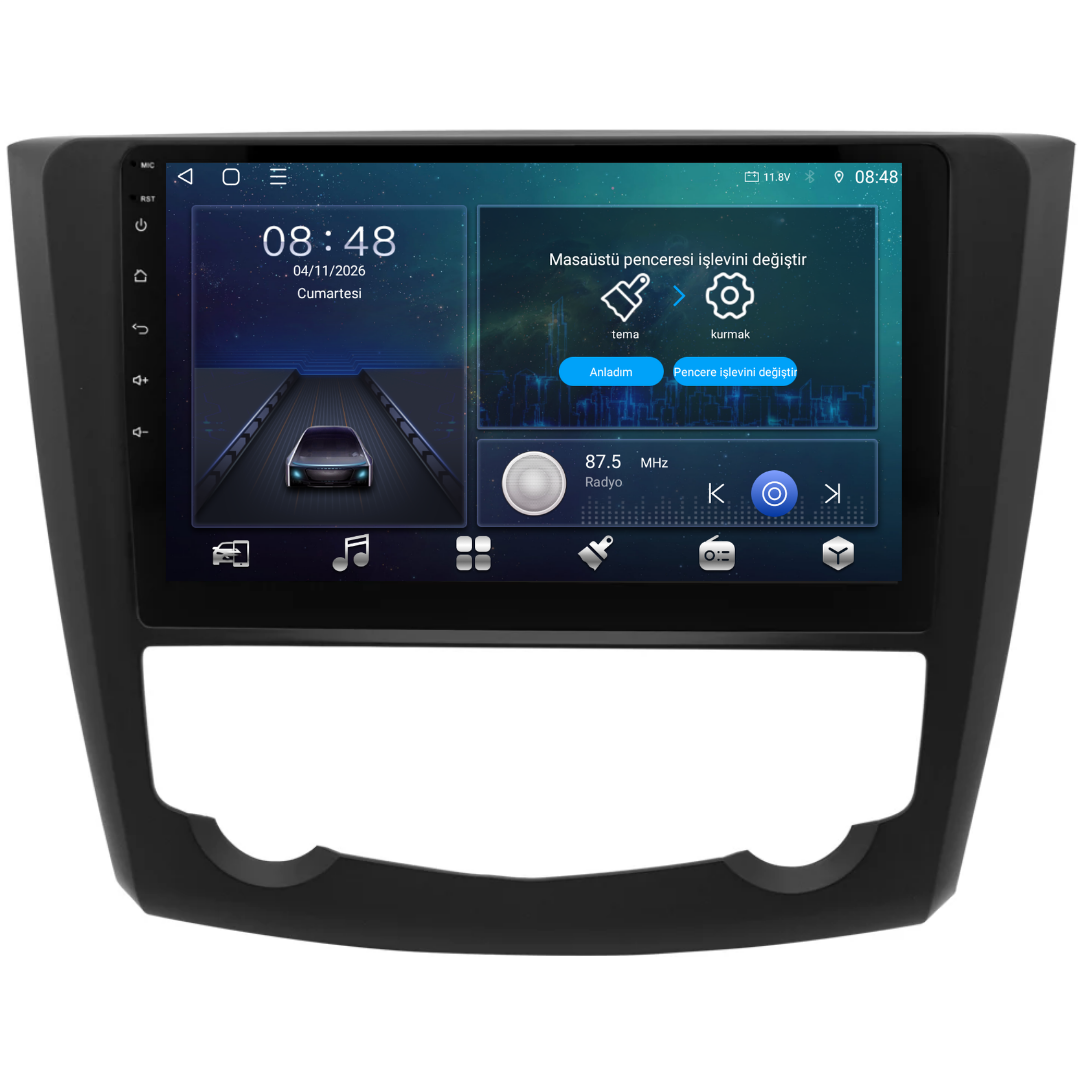 Renault Kadjar Android Multimedya Sistemi 6 GB RAM / 128 GB Hafıza / 8 Çekirdek