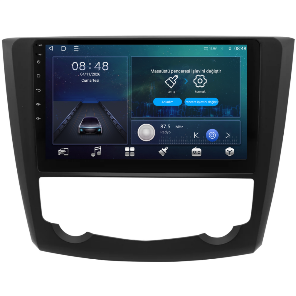 Renault Kadjar Android Multimedya Sistemi 6 GB RAM / 128 GB Hafıza / 8 Çekirdek