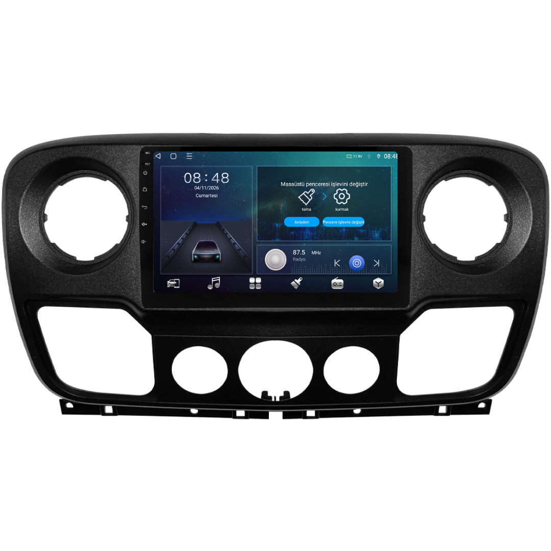 Renault Master 3 Android Multimedya Sistemi 6 GB RAM / 128 GB Hafıza / 8 Çekirdek