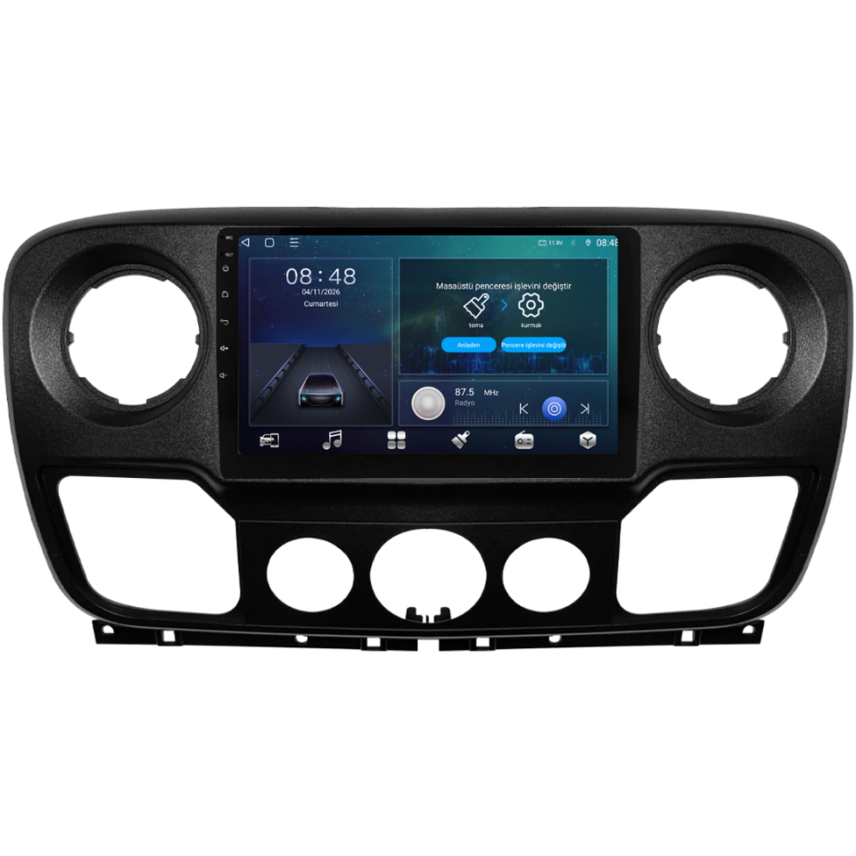 Renault Master 3 Android Multimedya Sistemi 6 GB RAM / 128 GB Hafıza / 8 Çekirdek
