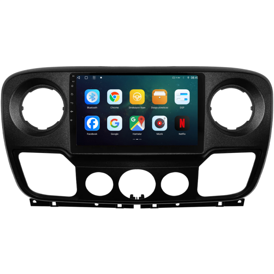 Renault Master 3 Android Multimedya Sistemi 6 GB RAM / 128 GB Hafıza / 8 Çekirdek