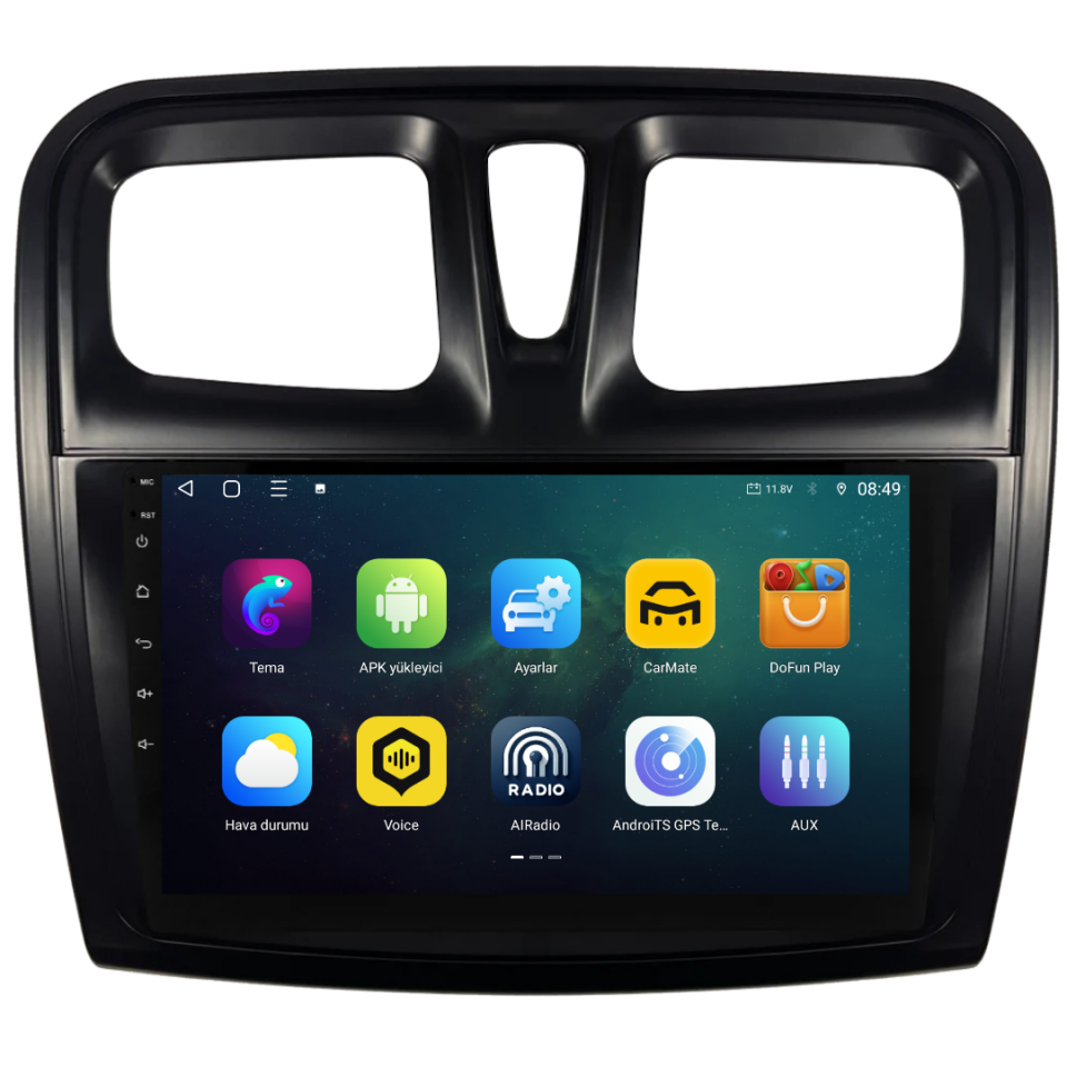 Renault Symbol Android Multimedya Sistemi 6 GB RAM / 128 GB Hafıza / 8 Çekirdek