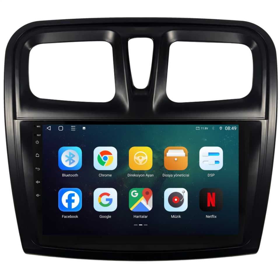 Renault Symbol Android Multimedya Sistemi 6 GB RAM / 128 GB Hafıza / 8 Çekirdek