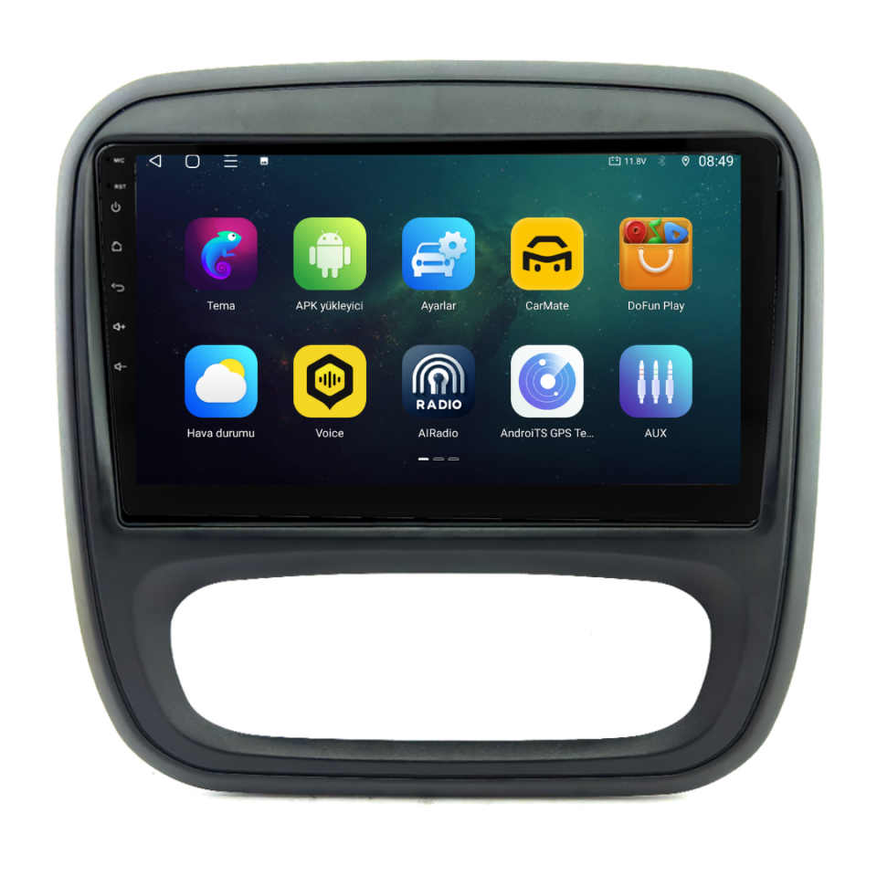 Renault Trafic  Android Multimedya Sistemi 6 GB RAM / 128 GB Hafıza / 8 Çekirdek