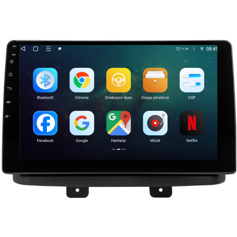 Fiat Doblo D 1-2 Android Multimedya Sistemi 6 GB RAM / 128 GB Hafıza / 8 Çekirdek