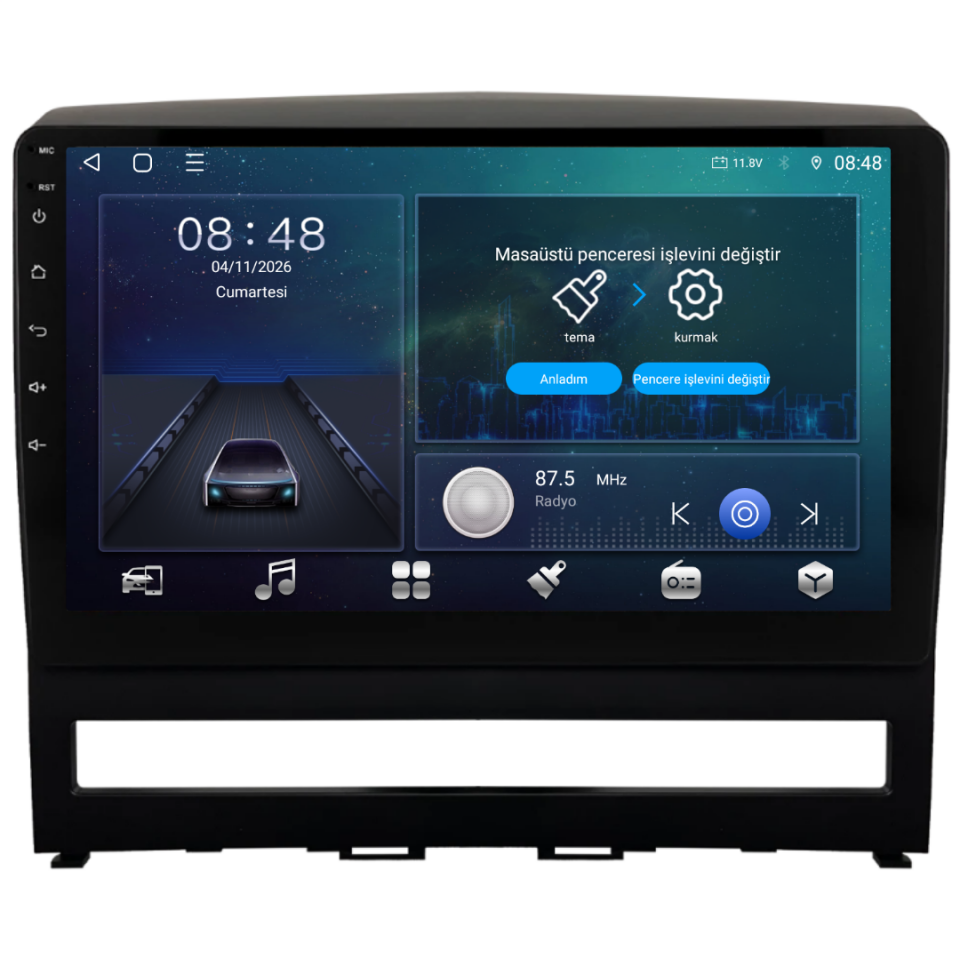 Fiat Albea Android Multimedya Sistemi 6 GB RAM / 128 GB Hafıza / 8 Çekirdek