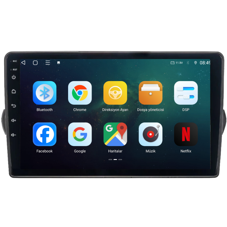 Fiat Egea Android Multimedya Sistemi 6 GB RAM / 128 GB Hafıza / 8 Çekirdek