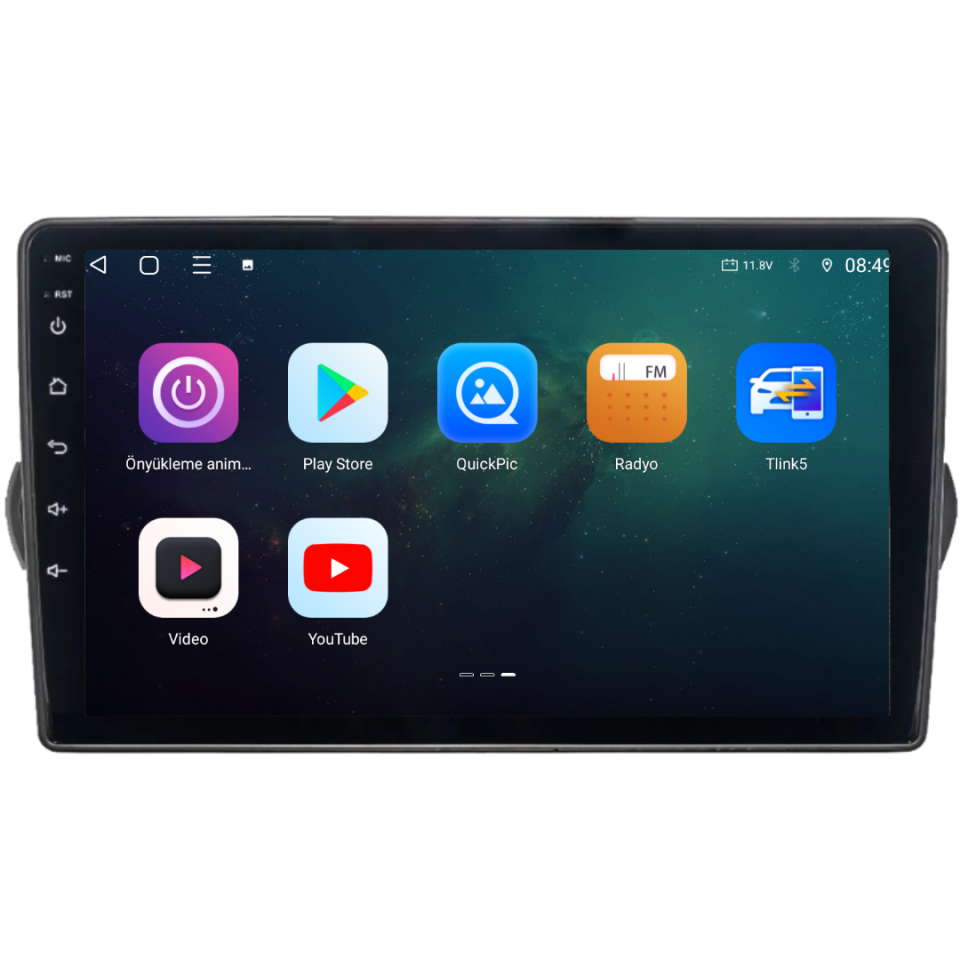 Fiat Egea Android Multimedya Sistemi 6 GB RAM / 128 GB Hafıza / 8 Çekirdek