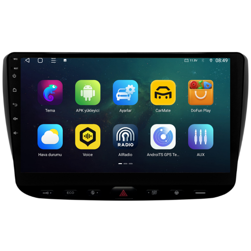 Fiat Linea Urban Android Multimedya Sistemi 6 GB RAM / 128 GB Hafıza / 8 Çekirdek