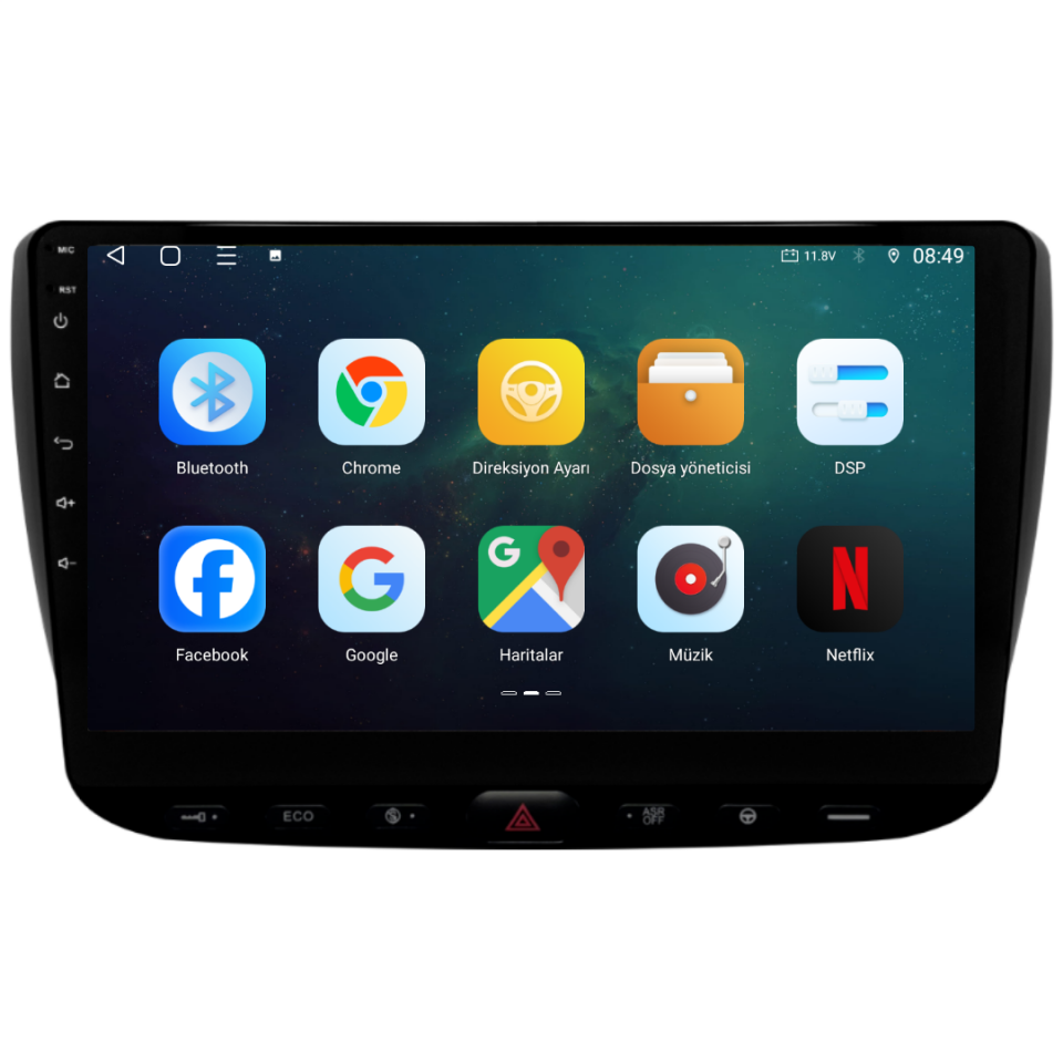 Fiat Linea Urban Android Multimedya Sistemi 6 GB RAM / 128 GB Hafıza / 8 Çekirdek