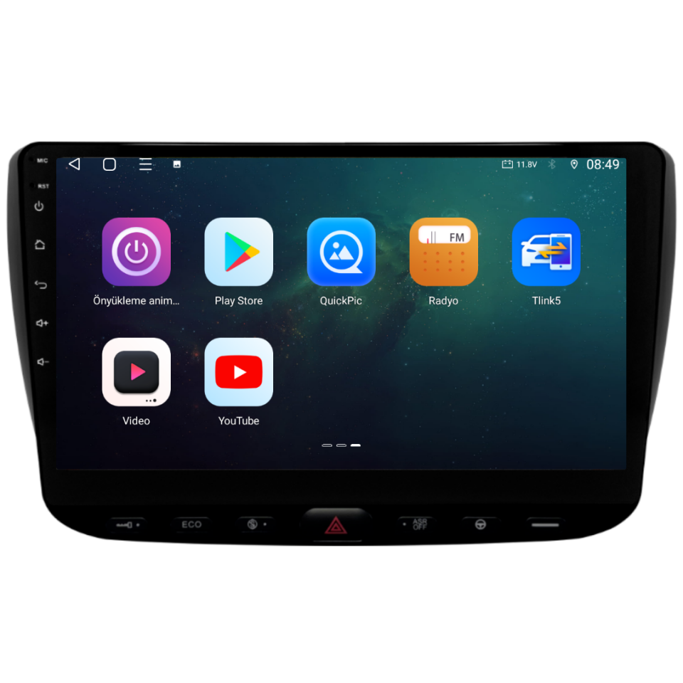 Fiat Linea Urban Android Multimedya Sistemi 6 GB RAM / 128 GB Hafıza / 8 Çekirdek
