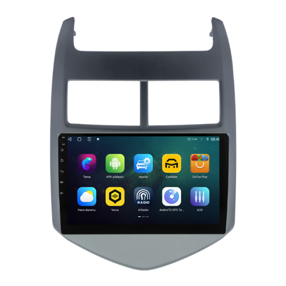 Chevrolet Aveo Android Multimedya Sistemi 6 GB RAM / 128 GB Hafıza / 8 Çekirdek