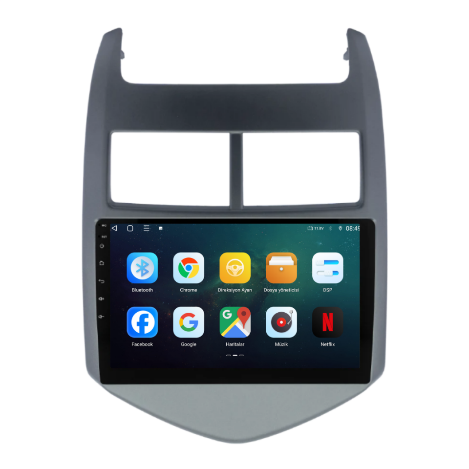 Chevrolet Aveo Android Multimedya Sistemi 6 GB RAM / 128 GB Hafıza / 8 Çekirdek