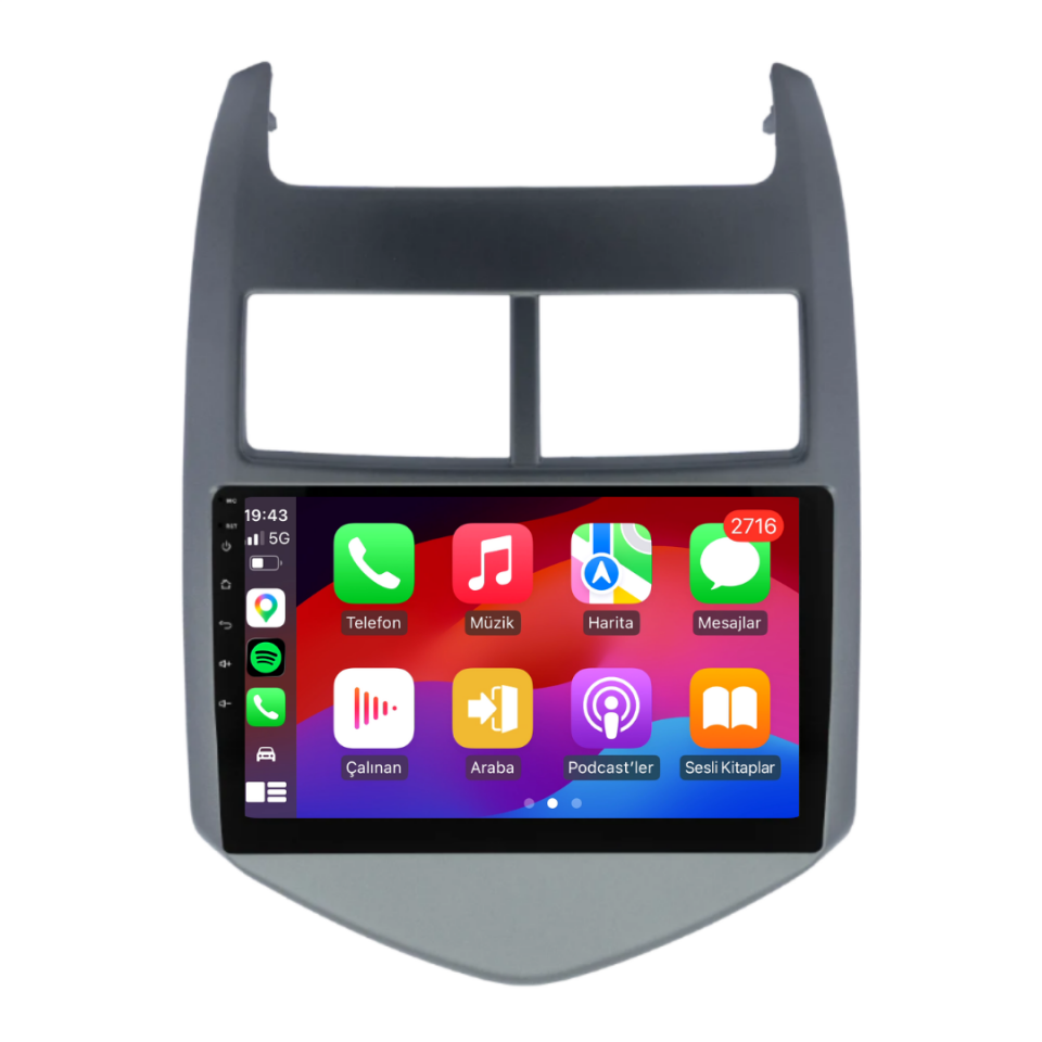 Chevrolet Aveo Android Multimedya Sistemi 6 GB RAM / 128 GB Hafıza / 8 Çekirdek