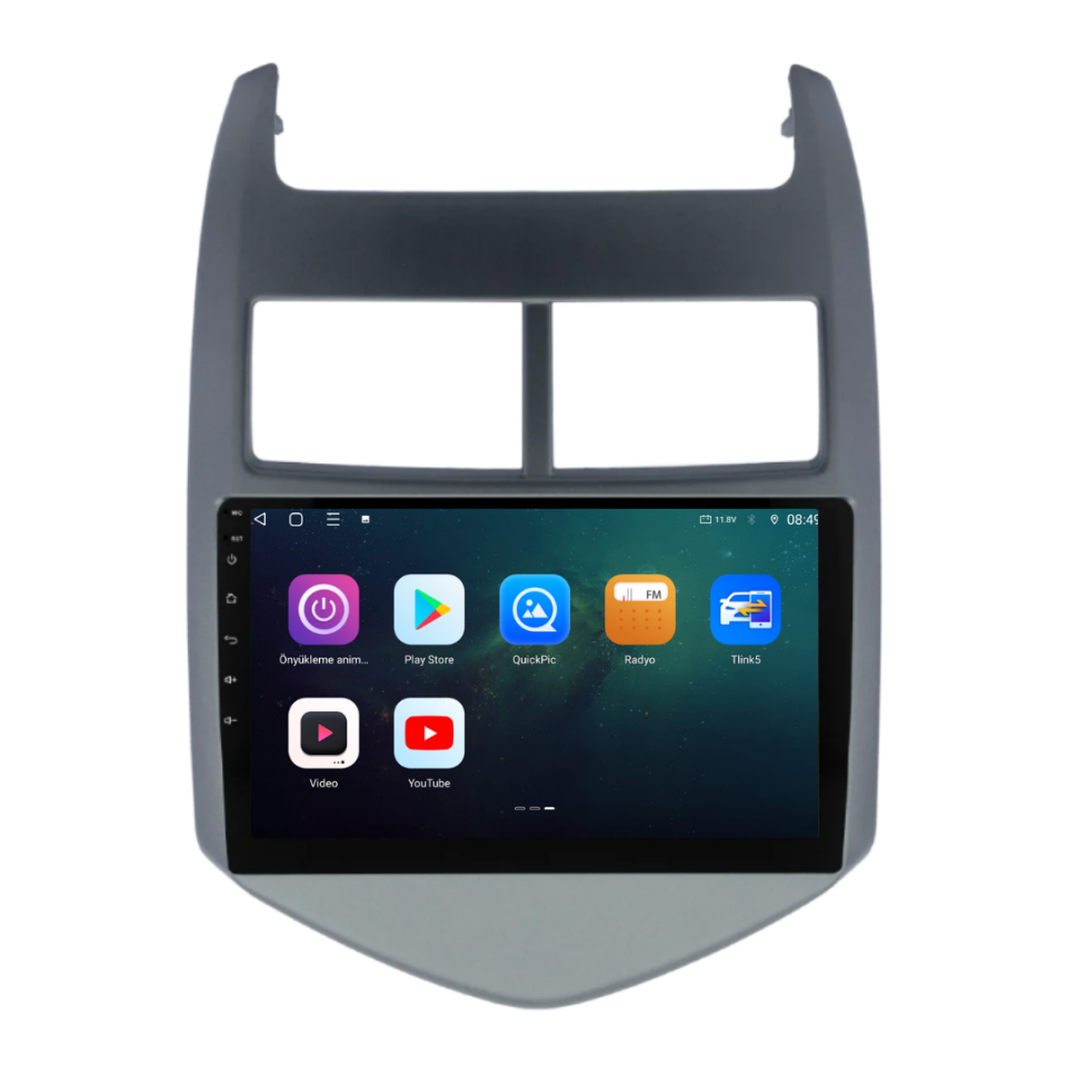 Chevrolet Aveo Android Multimedya Sistemi 6 GB RAM / 128 GB Hafıza / 8 Çekirdek