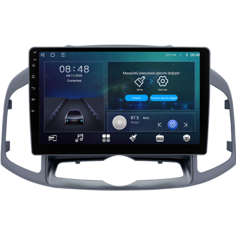 Chevrolet Captiva Android Multimedya Sistemi 6 GB RAM / 128 GB Hafıza / 8 Çekirdek