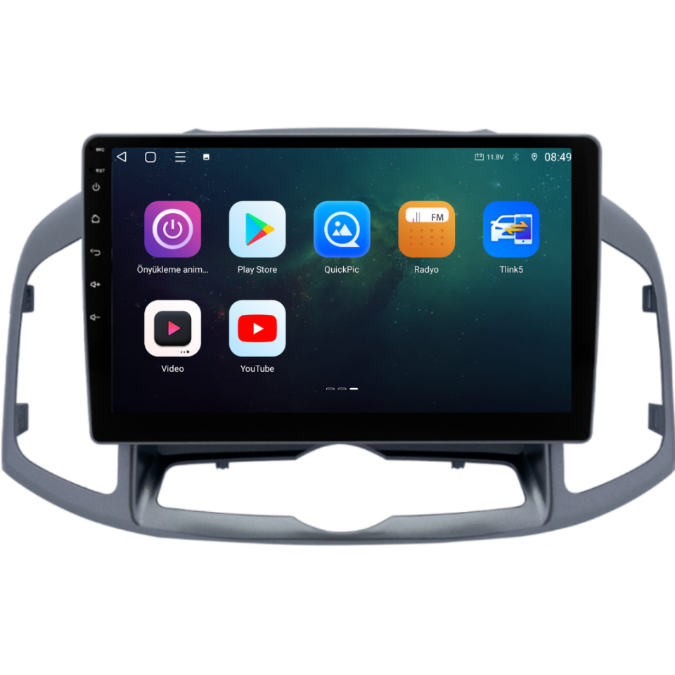 Chevrolet Captiva Android Multimedya Sistemi 6 GB RAM / 128 GB Hafıza / 8 Çekirdek
