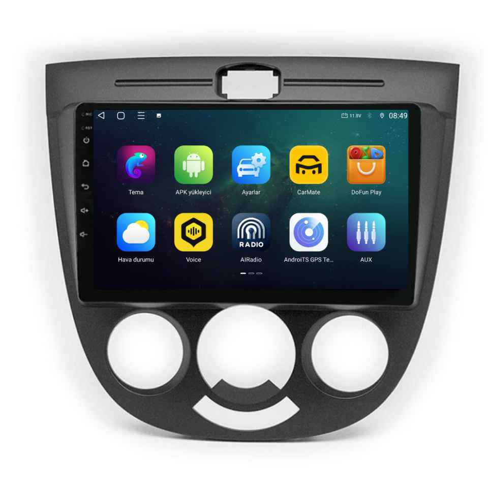 Chevrolet Lacetti Android Multimedya Sistemi 6 GB RAM / 128 GB Hafıza / 8 Çekirdek