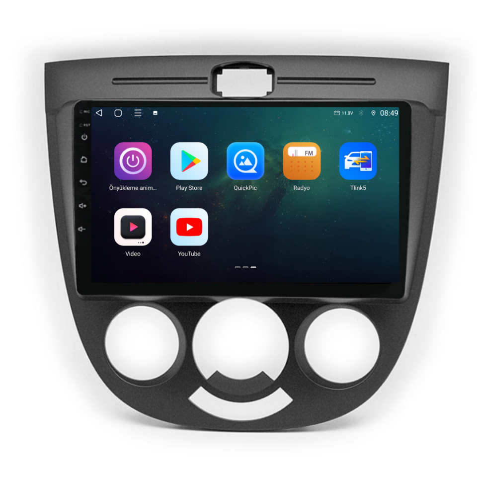 Chevrolet Lacetti Android Multimedya Sistemi 6 GB RAM / 128 GB Hafıza / 8 Çekirdek