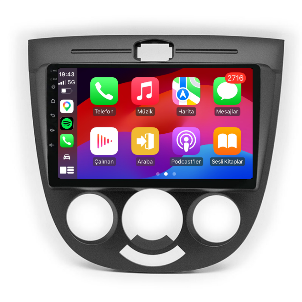 Chevrolet Lacetti Android Multimedya Sistemi 6 GB RAM / 128 GB Hafıza / 8 Çekirdek