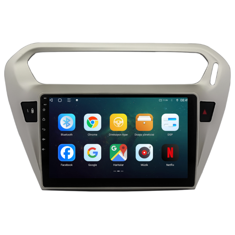 Citroen C-ElyseeAndroid Multimedya Sistemi 6 GB RAM / 128 GB Hafıza / 8 Çekirdek