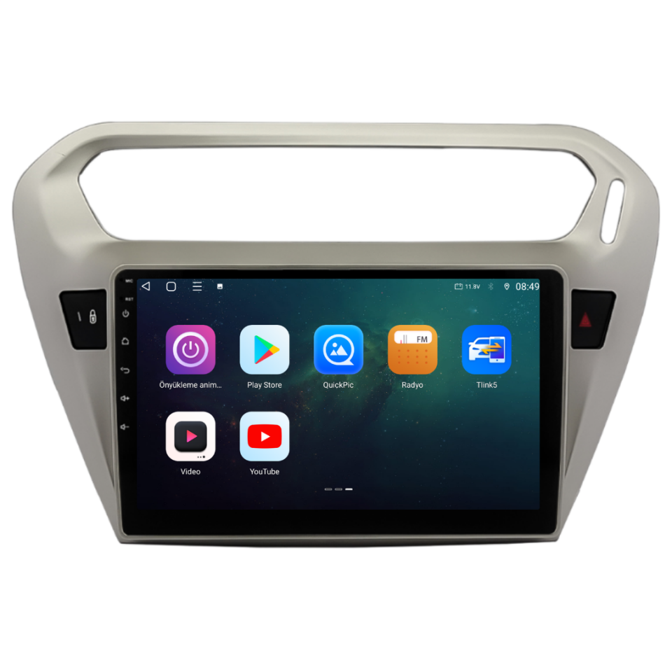 Citroen C-ElyseeAndroid Multimedya Sistemi 6 GB RAM / 128 GB Hafıza / 8 Çekirdek