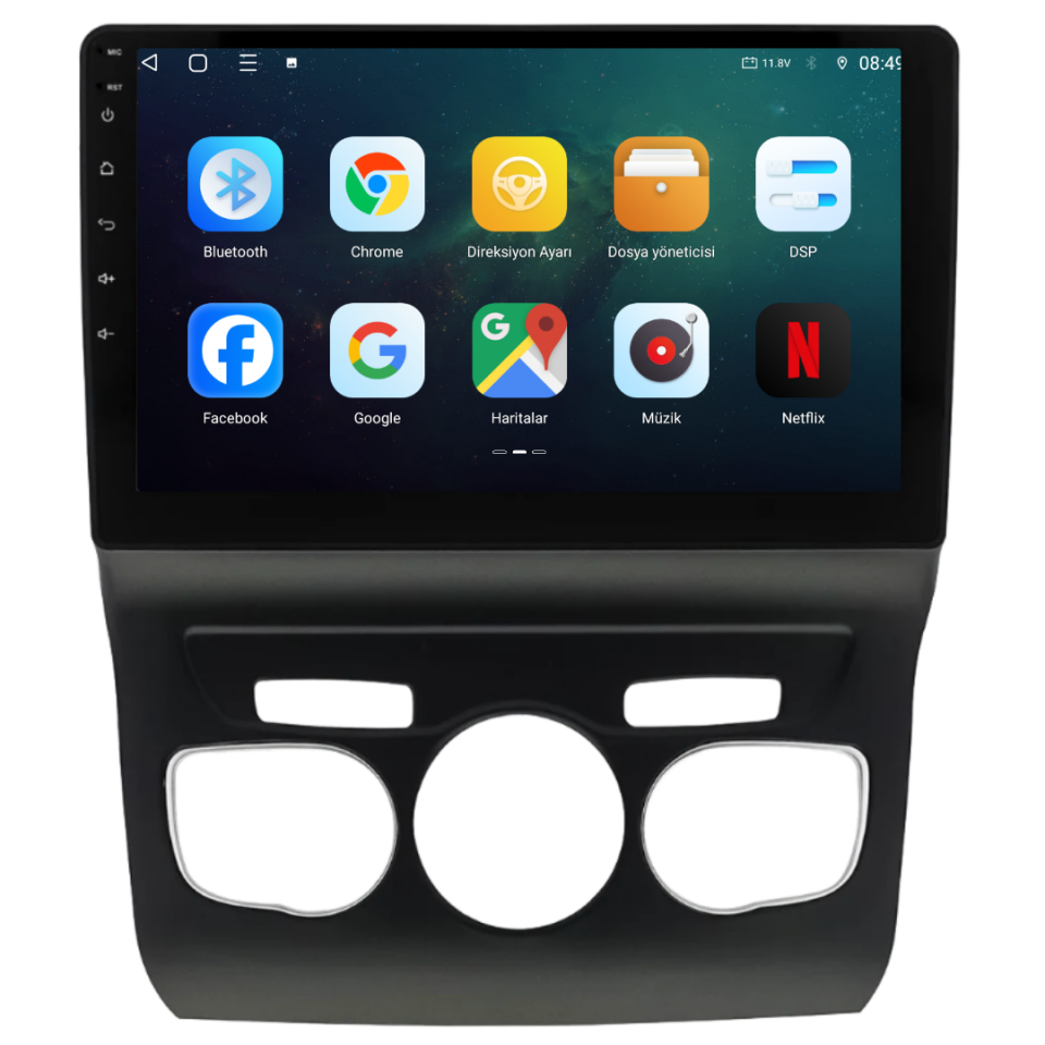 Citroen C4 Android Multimedya Sistemi 6 GB RAM / 128 GB Hafıza / 8 Çekirdek