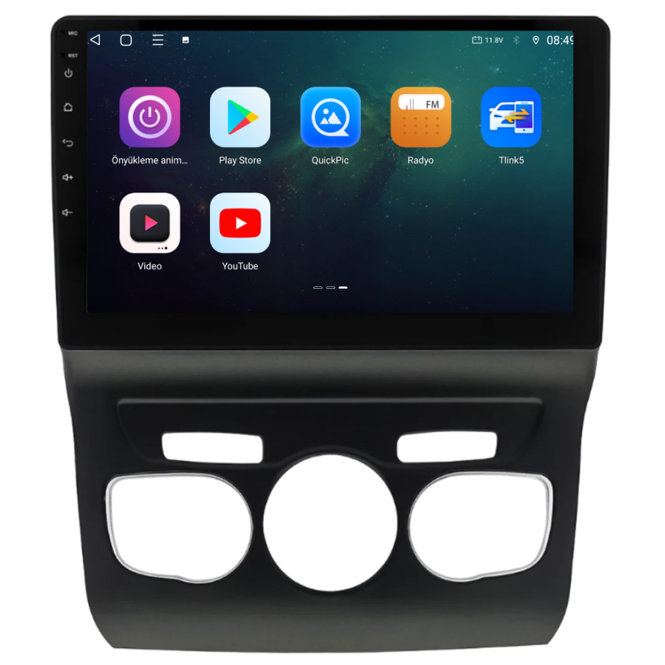 Citroen C4 Android Multimedya Sistemi 6 GB RAM / 128 GB Hafıza / 8 Çekirdek