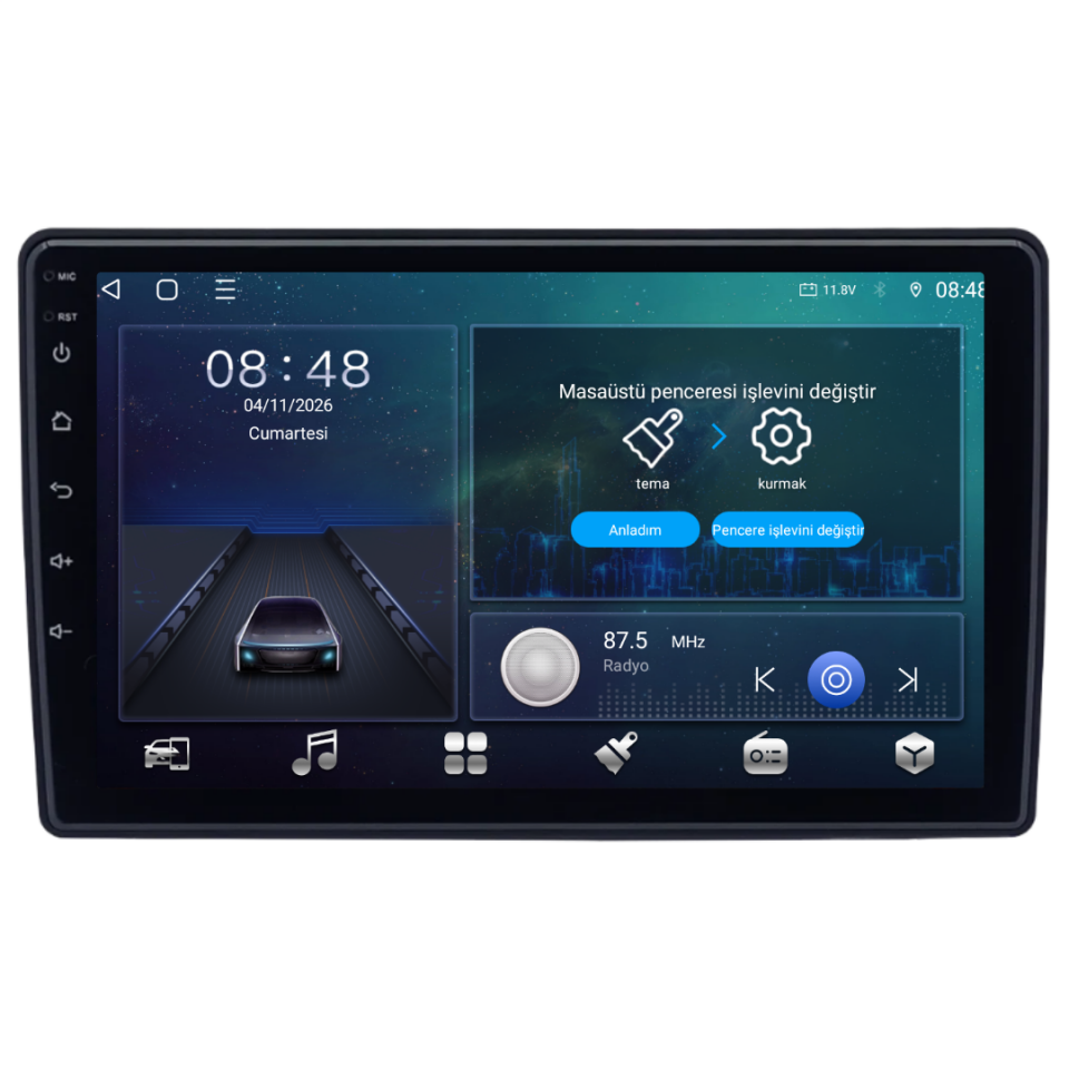 Citroen C5 Android Multimedya Sistemi 2009-2015 6 GB RAM / 128 GB Hafıza / 8 Çekirdek