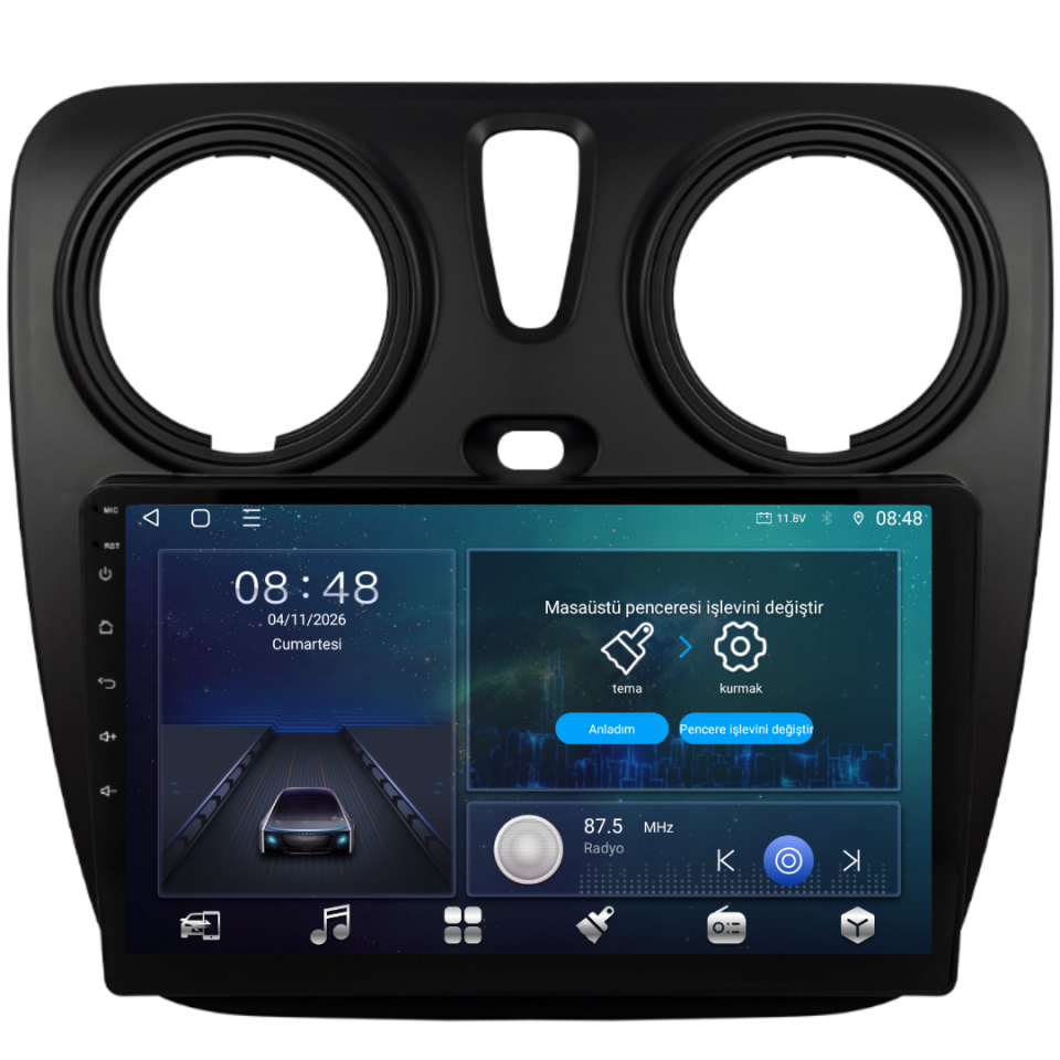 Dacia Dokker Android Multimedya Sistemi 6 GB RAM / 128 GB Hafıza / 8 Çekirdek