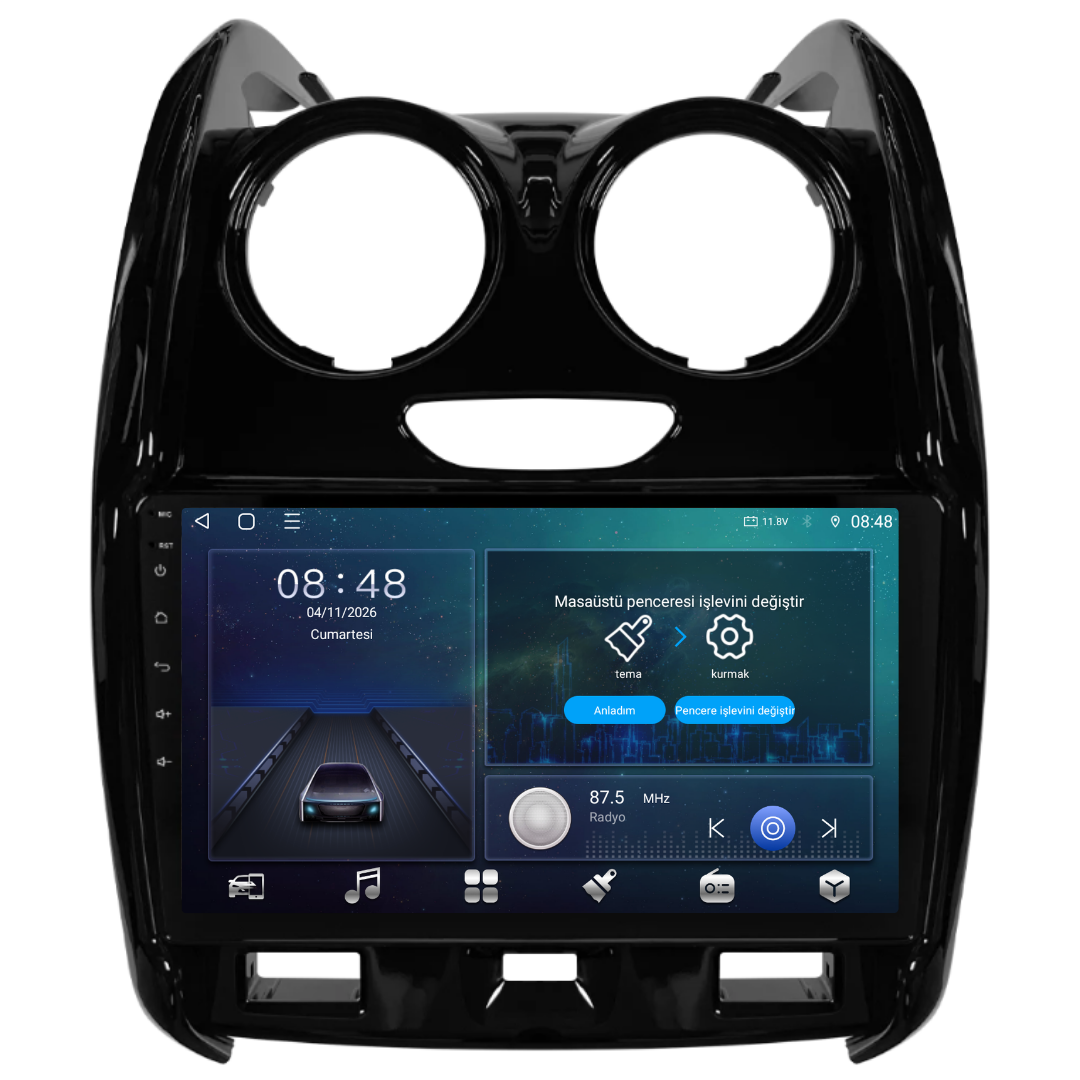 Dacia Duster Android Multimedya Sistemi 2015-2017 6 GB RAM / 128 GB Hafıza / 8 Çekirdek