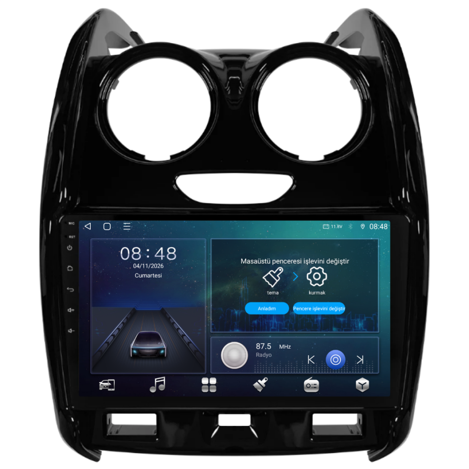 Dacia Duster Android Multimedya Sistemi 2015-2017 6 GB RAM / 128 GB Hafıza / 8 Çekirdek
