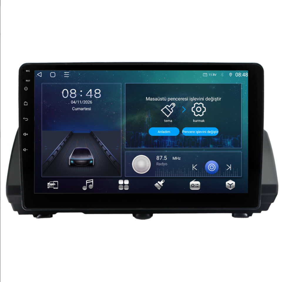 Dacia Jogger Android Multimedya Sistemi 6 GB RAM / 128 GB Hafıza / 8 Çekirdek
