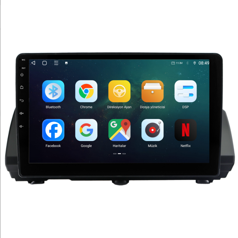 Dacia Sandero Android Multimedya Sistemi 2021-2024 6 GB RAM / 128 GB Hafıza / 8 Çekirdek
