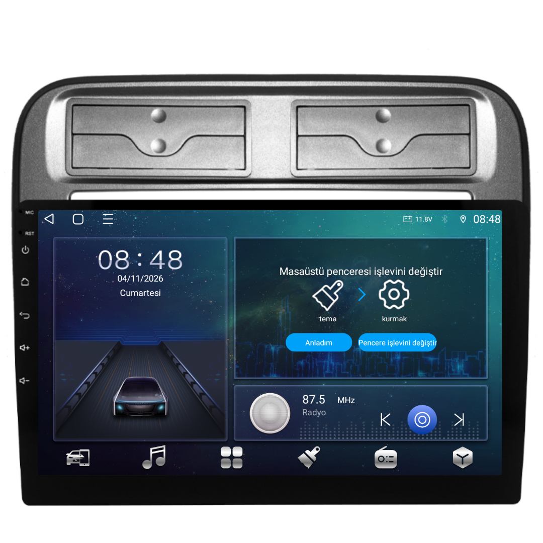 Fiat Grande Punto Android Multimedya  6 GB RAM / 128 GB Hafıza / 8 Çekirdek
