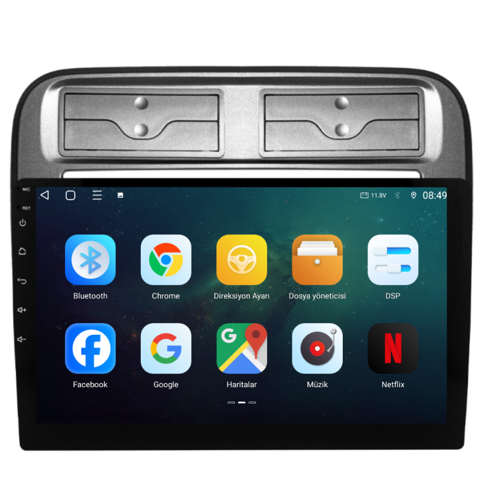 Fiat Grande Punto Android Multimedya  6 GB RAM / 128 GB Hafıza / 8 Çekirdek